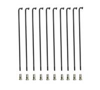 IZHAOGJING 12G 2.6 Mm E-bike Spokes Black Color J-bend Electric Bike Motor Wheel Spokes Diameter 2.6 Mm 45# Steel Material E-bicycle Spokes(180mm)