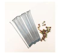 IZHAOGJING 36pcs/lot E- Spokes 3.2mm/3.5mm/4.0mm Motorcycle Spokes Fit For 15/16/17/18/19/21 Inch Motorcycle Wheel Accessories(4.0X190mm)