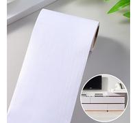 IZHAOGJING Skirting Board, Skirting Board Covers Wood grain door frame edge patching hole self-adhesive hole cover wooden door fram(CBMW,10cm X 500cm)