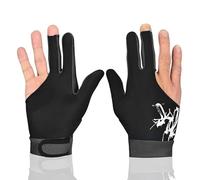 IZHAOGJING Snooker Glove, Pool Glove 1PCS Breathable Billiard Pool Gloves Spandex Lycra Shooters Carom Snooker Cue 5 Colors Sports Fits on Left or Right Hand(Dark grey,M)