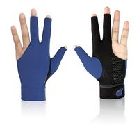 IZHAOGJING Snooker Glove, Pool Glove 1PCS Breathable Billiard Pool Gloves Spandex Lycra Shooters Carom Snooker Cue 5 Colors Sports Fits on Left or Right Hand(Blue,L)