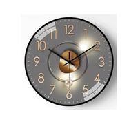 IZHAOGJING Wall Clock, Kitchen Clocks Wall Luxury Light Silent Non-Ticking Punch-Free Mounted For Kitchen Living Room Bedroom Bathroom(Style2)