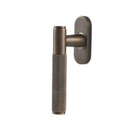 IZHAOGJING Window Handle, PVC Window Handle Brass Knurled Window Lock Handle Highest Safety Casement Lever Modern Design And Door Accessories(A)