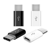 iZhuoKe 4 Pack Micro USB to USB-C Adapter,Micro USB (Male) to Type C (Female),Adapter Support Galaxy S7/S7,LG G4,P9/10(Black+White)