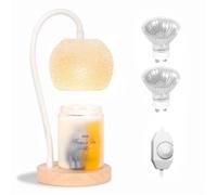 IZIDDO - Classic Dimmable Glass Candle Warmer Small Height Adjustable for Small Jar Candles, Wax Gifts for Women Home Decoration (Size