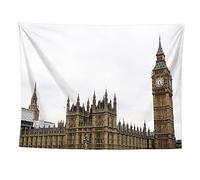 izielad Big Ben United Kingdom Wall Hanging Tapestry for Bedroom Living Room Dorm 100X150CM 39.3X59IN