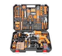 IZIO Your Ultimate DIY Solution: 42+Piece Complete Tool Kit with Case|Includes Drill, Grinder,Extensive Hand Tools，Multimeter for Handymen & DIY Projects|The Perfect Gift for Men & Dad，Homeowners