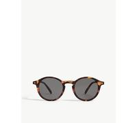 Sunglasses #D Tortoise Brown one size