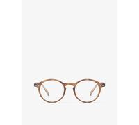 Izipizi Mens Izipizi #D Round-Framed Golden Green Reading Glasses Havane +3