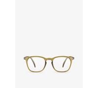 Izipizi Mens Izipizi #E Square-Framed Golden Green Reading Glasses Golden Green +2.5