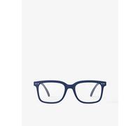 Izipizi Mens Vy #l Square-framed Blue Tortoise Reading Glasses +1
