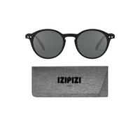 IZIPIZI SUN #D Sunglasses Men & Women Square Biobased Frame, Anti-Scratch Grey Lenses, 100% UV Category 3 Protection w/Pouch, Black