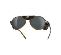 Izipizi - Sunglasses - Glacier #I Hazel Cat. 3 in Leather - Brown Brown one size