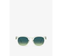 Izipizi Womens Izipizi #C Green Fields Square Acetate Sunglasses