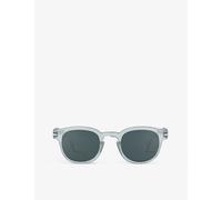 Izipizi Womens Izipizi #C Square-Framed Frozen Blue Sunglasses Frozen Blue