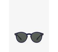 Izipizi Womens Izipizi #M Round-Frame Acetate Sunglasses Midnight Blue