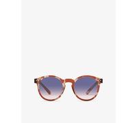 Izipizi Womens Izipizi # M Wild Hooves Round-Frame Acetate Sunglasses
