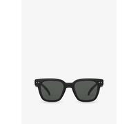 Izipizi Womens Izipizi Sun Road Rectangle-Frame Acetate Sunglasses