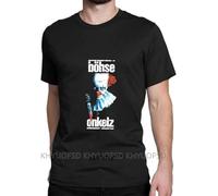 IZIWDORW Bhse Onkelz Men's Graphic Print Cotton Edgy Clown & Rose Design T Shirt