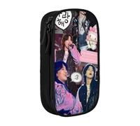 IZIWDORW Bigbang Pencil Case for Artists & Writers - 5 Pen Slots + 3 Mesh Pockets, Easy to Clean Oxford Fabric