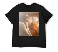 IZIWDORW Camila Morrone Quickdry Workout T-Shirt Moisture Wicking Short Sleeve for Intense Training Black