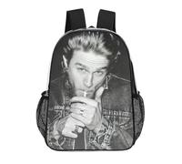 IZIWDORW Charlie hunnam Backpack Smooth Zipper Clear Swim Bag Transparent PVC Waterproof School Rucksack for Boys Girls Kids