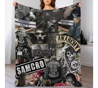 IZIWDORW Charlie hunnam Cozy Plush Blanket for Winter Travel Sofa Lounge Hypoallergenic Soft Velvet Feel