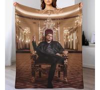 IZIWDORW Charlie hunnam Soft Velvet Blanket for Lounge Sofa Travel Anti-Shrink Plush No Shedding Cozy Feel