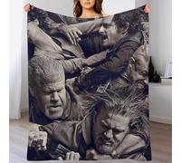 IZIWDORW Charlie hunnam Soft Velvet Blanket for Lounge Travel Winter Chilly Weather Breathable No Shedding Plush Feel