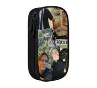IZIWDORW Drew Starkey Pencil Case for Car Interiors - Attachable Zipper Pouch for Pens, Coins, Toll Tickets (Non-Slip Base)