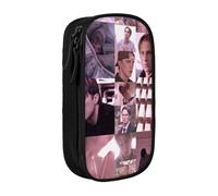IZIWDORW Drew Starkey Pencil Case for College Students - Multi-Layer Zipper Design, Fits Notebooks, Pens, Calculators
