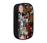 IZIWDORW Drew Starkey Pencil Case for Writers & Journalists - 5 Pen Loops + Note Pad Sleeve (Durable Polyester)