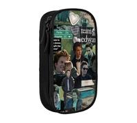 IZIWDORW Edward Cullen Pencil Case for Puzzle Lovers - Mesh Pockets for Pens, Magnifiers, Small Pieces (Portable Design)