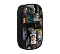 IZIWDORW Edward Cullen Pencil Case Multi-Functional Storage Bag - 2 Zipper Compartments & 8 Slots (Ideal for Daily Use)