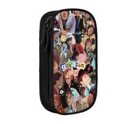 IZIWDORW G-Dragon Pencil Case with Keychain Hook - Portable Oxford Cloth Pouch for Pens, Keys, USB Drives