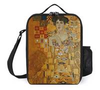 IZIWDORW Gustav klimts The kiss Lunch Boxes Expandable Side Panels, Adjustable Capacity from 4L to 6L, Smart Space Utilization