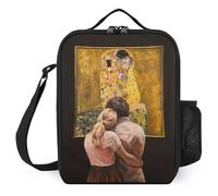 IZIWDORW Gustav klimts The kiss Lunch Boxes Extra Large Capacity (6L), Heavy-Duty Zipper & Waterproof Lining, Great for Construction Workers
