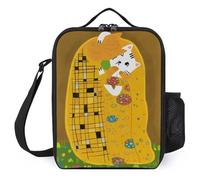 IZIWDORW Gustav klimts The kiss Lunch Boxes with Digital Temperature Display, Real-Time Monitoring of Internal Conditions