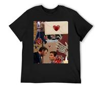IZIWDORW Hugh Laurie Breathable Summer T-Shirt Lightweight Moisture Wicking Short Sleeve Top for Hot Weather Comfort Black