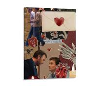IZIWDORW Hugh laurie Handmade Canvas Artwork Framed with Solid Structure for Bedroom Kitchen Office Decoration Piece