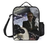 IZIWDORW Hugh Laurie Lunch Boxes for Work with Ice Pack Pocket, Thermal Insulated Meal Prep Bag for Adults, Office School Essential