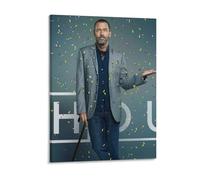 IZIWDORW Hugh laurie Wall Mounted Framed Canvas Artwork for Living Area Kitchen Dining Interior Space Styling