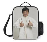 IZIWDORW Jackie chan Lunch Boxes Military Grade Durability, 600D Oxford Fabric with Reinforced Corners & Stress Points
