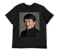 IZIWDORW Jackie chan Value Multipack 3Pack Cotton Short Sleeve Essentials Black