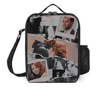 IZIWDORW Jackson Avery Lunch Boxes with Separate Drink Holder, Heat-Resistant Base & Reinforced Stitching, Ideal for Daily Commute
