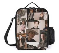 IZIWDORW Jaeden Martell Lunch Boxes with Built-in Cutting Board, Innovative All-in-One Design for Outdoor Enthusiasts