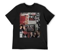 IZIWDORW Louis Tomlinson Lightweight Layering Top Thin Breathable Cotton Short Sleeve Undershirt Black