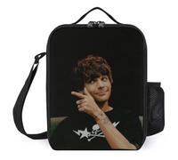 IZIWDORW Louis Tomlinson Lunch Boxes for Work with Ice Pack Pocket, Thermal Insulated Meal Prep Bag for Adults, Office School Essential
