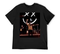 IZIWDORW Louis Tomlinson Modern Cropped Fit Contemporary Short Sleeve Cotton Fashion Top Black