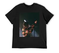IZIWDORW Louis tomlinson Summer Sleep Shirt Lightweight Breathable Cotton Short Sleeve Nightwear Black